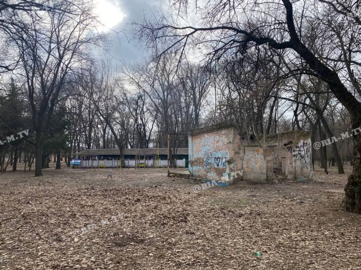 Развалины в парке