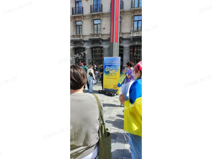 митинги в поддержку Украины в Бельгии