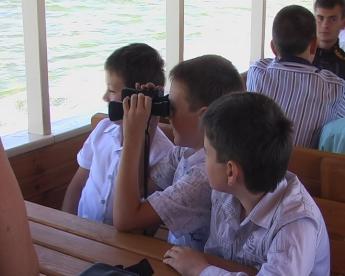 Приазовский национальный природный парк для школьников, провел урок экскурсию по молочному лиману