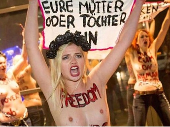 Активистки Femen атаковали крупнейший в Германии бордель и подрались с проститутками