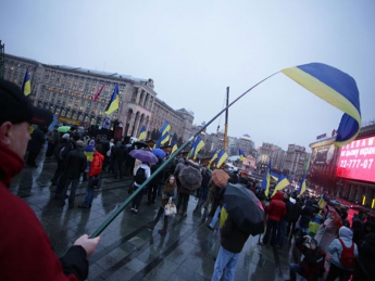 Составлен "портрет митингующего": безработный с Западной Украины