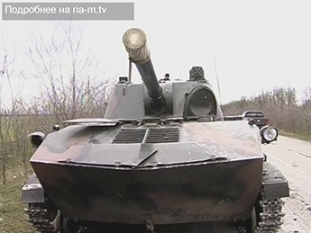 Сегодня через Мелитополь снова везли танки (видео)