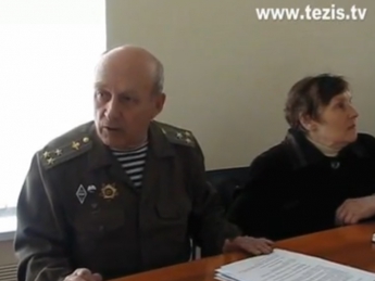 В Запорожье ветеран ВДВ подал заявление на Самооборону Майдана (видео)