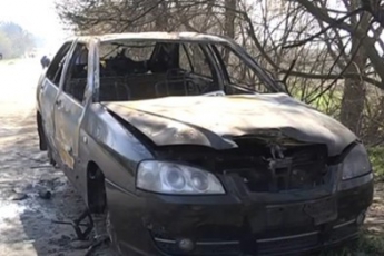 Под Запорожьем был найден труп владельца сгоревшей машины