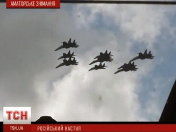 После начала АТО на Донбассе в небо над Крымом поднялась военная авиатехника (видео)