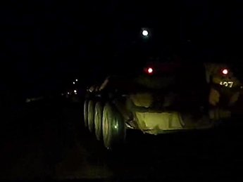 Сегодня ночью через Мелитополь прошла огромная колонна военной техники (видео)