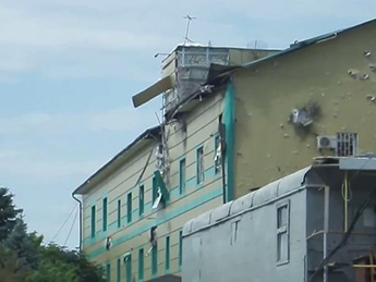 Луганская погранзастава после боя - видео