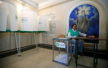 На выборах в Грузии явка избирателей составляет 34,64%
