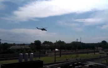 Над Волновахой пролетели вертолеты в сторону Мариуполя (видео)