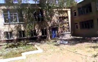 В Луганске под обстрел попал детский сад (видео)