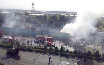 При крушении самолета в Тегеране есть выжившие (видео)