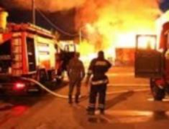 В сети появилось видео пожара на Запорожской ТЭС (видео)