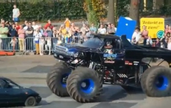 Машина-монстр раздавила толпу зрителей на автошоу в Нидерландах (видео)
