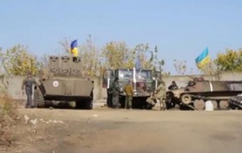Украинский блокпост в районе Горловки: видео с передовой(ВИДЕО)