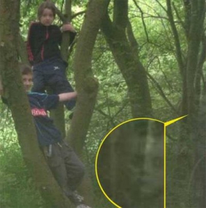 В Англии дети сфотографировались в лесу с призраком - фото