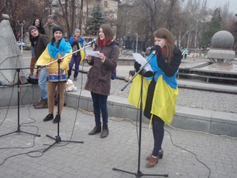 Запорожье на неделю раньше всей Украины отметило годовщину Майдана (фото)