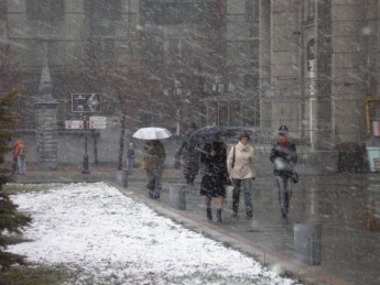 Неделя в Украине начнется с мокрым снегом