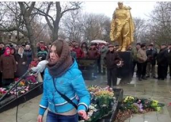 В Запорожской области прошел митинг против мобилизации (видео)