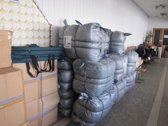 Штаб по приему беженцев из зоны АТО получил гуманитарный груз
