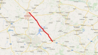 Террористы заблокировали и заминировали трассу Артемовск Дебальцево (карта)