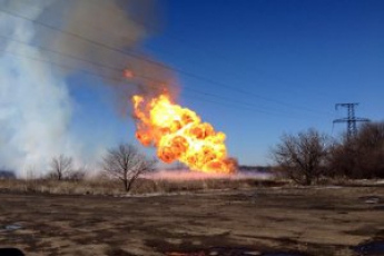 Часть Донецкой области осталась без газа из-за пожара на трубопроводе - Укртрансгаз (видео)