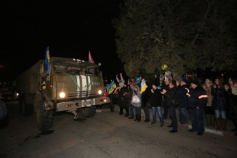 В Запорожье вернулись бойцы из-под Дебальцево (фото)