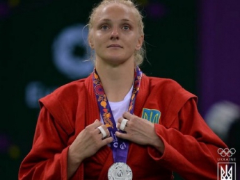 Украинская самбистка Е.Сайко получила серебряную награду на Европейских играх