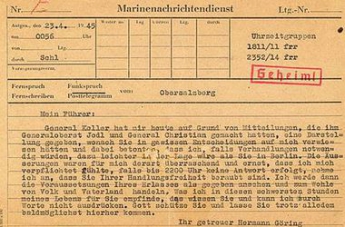 Продана телеграмма, которая довела Гитлера до суицида