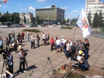 Cпасатели вышли на Всеукраинский протест (фото)