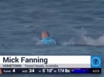Акула напала на чемпиона мира по серфингу (видео)