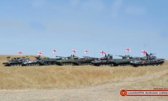 В Грузии открыли обустроенный с помощью НАТО танковый полигон (фото)