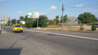Киевляне занялись разметкой мелитопольских дорог (фото)