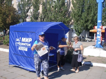 Мелитопольцы присоединились к всеукраинской акции «За мир и развитие!»*