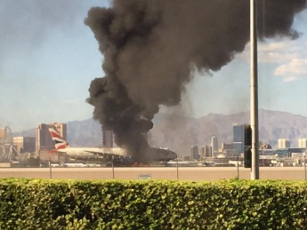 В Лас-Вегасе во время взлета загорелся самолет компании British Airways