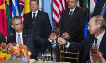 Обама и Путин чокнулись бокалами на ланче в ООН: опубликовано фото