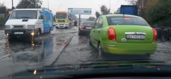 Одессу затопило из-за сильного дождя (видео)
