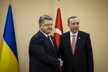 Порошенко проводит встречу с президентом Турции Эрдоганом
