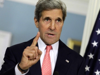 США пойдут на "жесткие меры", если Россия и Иран позволят Асаду заблокировать процесс передачи власти, - Керри (видео)