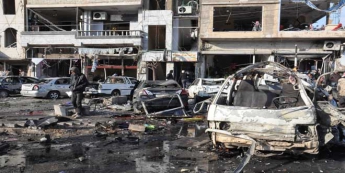 В сирийском Хомсе взорвался автомобиль и подорвался смертник, погибли 14 человек