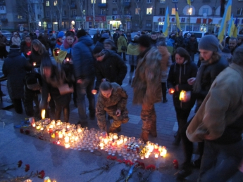 В Мелитополе вспоминали события кровавой зимы на Майдане (фото)
