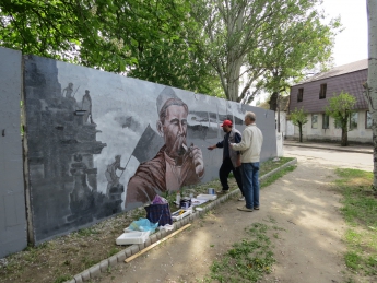 Триптих на военную тематику появится к 9 мая в центре города (фото)