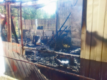 Опубликовано видео с места пожара кафе в Мирном