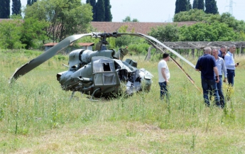 В Черногории разбился военный вертолет, пострадали двое пилотов