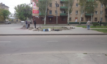 Ленина "закатали" тротуарной плиткой (фото)