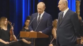Двойник Путина не попал в фонограмму на пресс-конференции (видео)