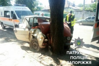 Авто врезалось в дерево: пассажир погиб (фото)