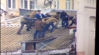Появилось видео задержания Саакашвили на крыше