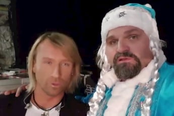 Вирастюк в костюме Снегурочки шокировал видео с украинским "королем поп-музыки"