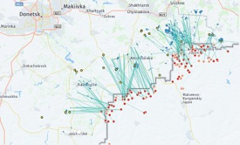 Как артиллерия РФ обстреливала Украину в 2014-м: карта Bellingcat