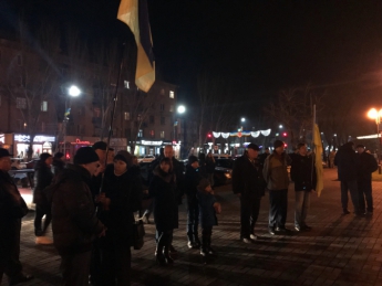 Мелитопольские националисты на «Бандеровском митинге» потребовали свергнуть президента (видео)